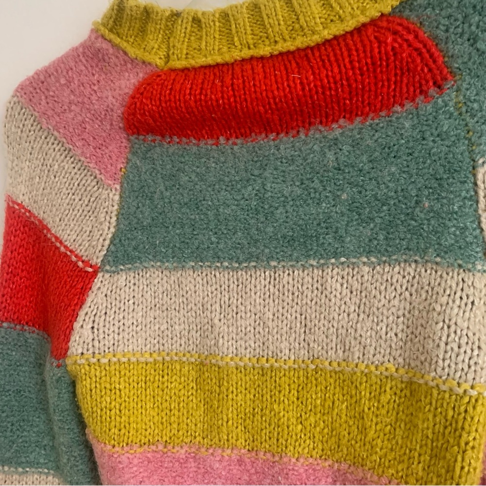 Urban Outfitters Cropped Striped Color Block Sweater - Picture 11 of 12